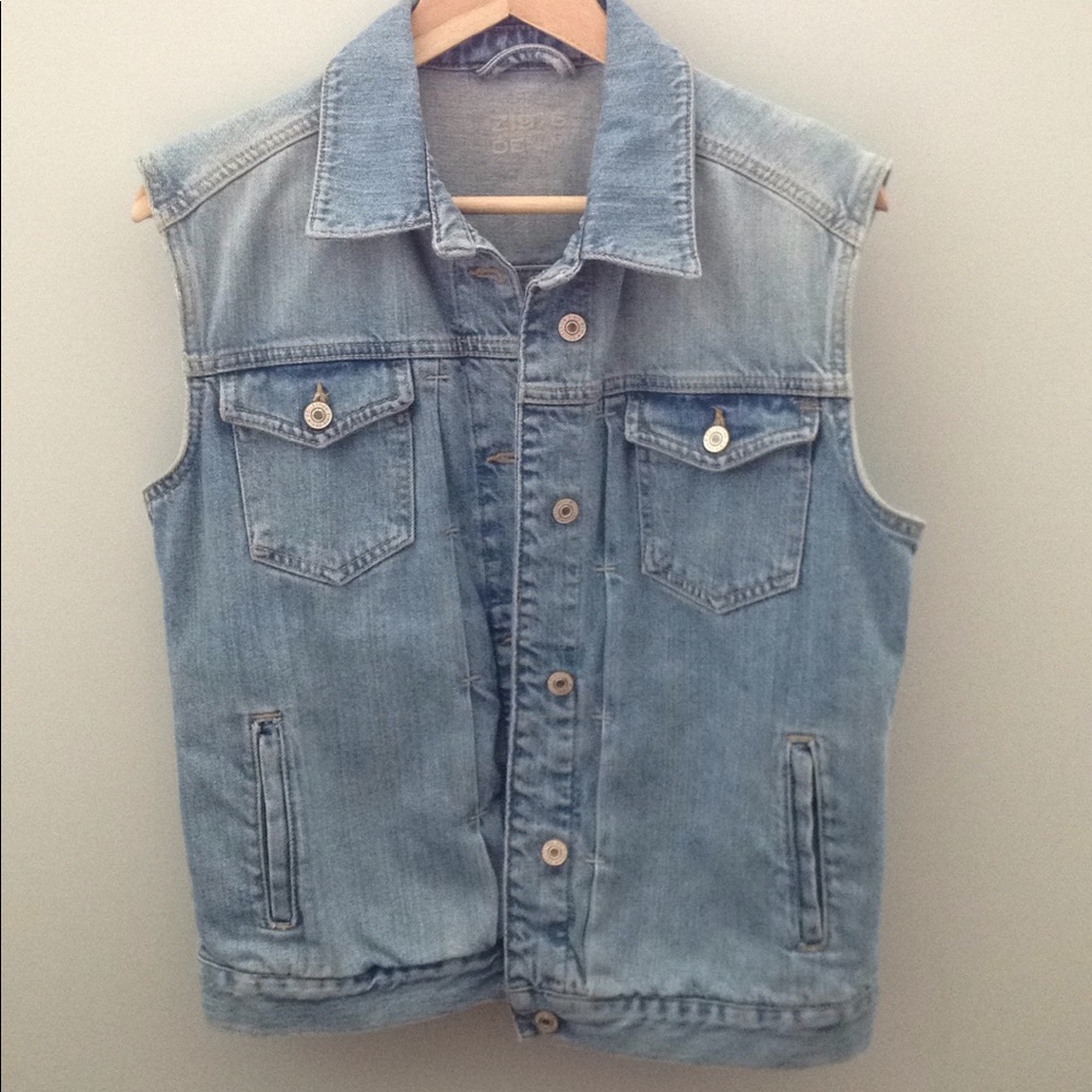 ZARA Oversized Denim Vest